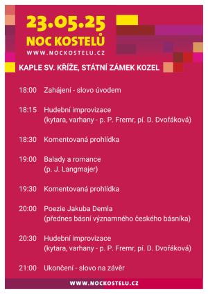 ZˇAMEK KOZEL - NOC KOSTELŮ