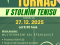 TJ SOKOL ŠŤÁHLAVICE - TURNAJ VE STOLNÍM TENISU