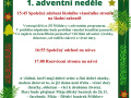 1. ADVENTNÍ NEDĚLE A ROZSVÍCENÍ VÁNOČNÍHO STROMU NA NÁVSI