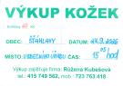 VÝKUP KOŽEK